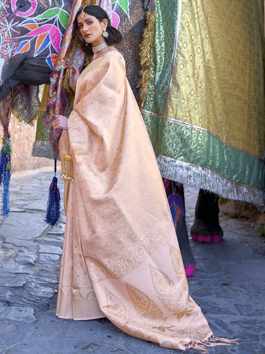 Light Pink Kanjivaram Saree