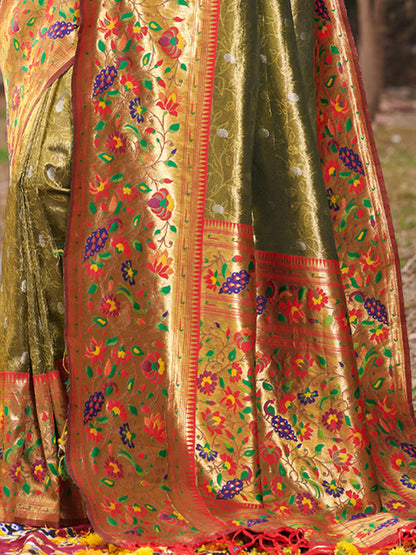 Sheen Gold Paithani Saree