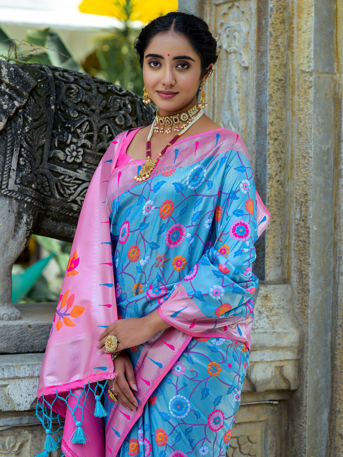 wedding paithani saree